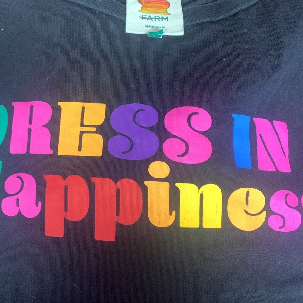 FARM Rio Dress In Happiness T-Shirt Dress in Black size small - Picture 11 of 11
